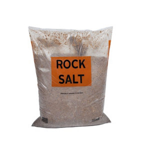 Brown De-Icing Rock Salt - 25kg Bag for De Icing Land