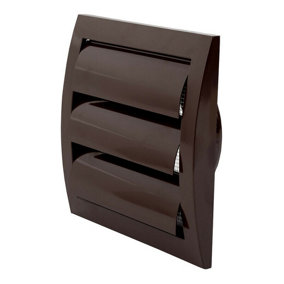 Brown Duct Gravity Flaps 150mm x 150mm / 100mm Vent Cover