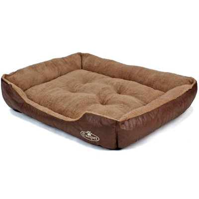 Faux leather dog beds amazon sales