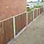 Brown Feather Edged Fencing Boards - Pack of 10 (L)60cm/24inches x (W)150mm/6inches x (T)11mm Pressure Treated