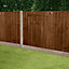 Brown Feather Edged Fencing Boards - Pack of 10 (L)60cm/24inches x (W)150mm/6inches x (T)11mm Pressure Treated