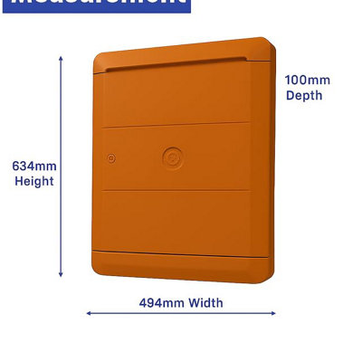 Brown Gas and Electric Meter Box Cover - Weather-Resistant Overboxes ...