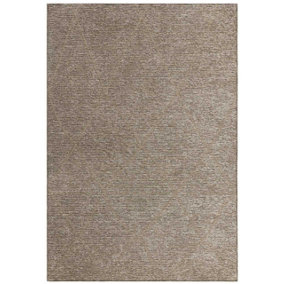 Brown Geometric Modern Rug Easy to clean Living Room and Bedroom-120cm X 170cm