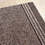 Brown Hard Wearing Non Slip Cut To Measure Runner Utility Mat 66cm Wide (2ft 2in W x 9ft L)