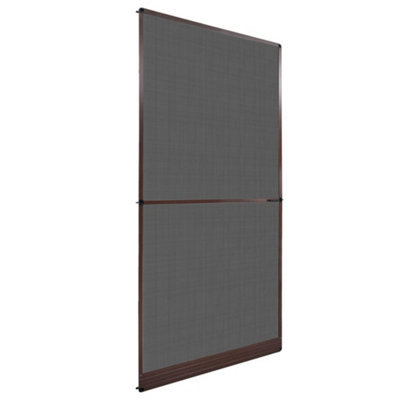 Brown Hinged Insect Screen for Doors 120 x 240 cm
