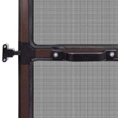 Brown Hinged Insect Screen for Doors 120 x 240 cm