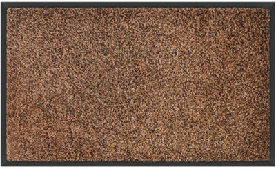 Brown Large Non Slip Rubber Back Door Barrier Mat Hallway Kitchen Floor Rug 80 x 140cm