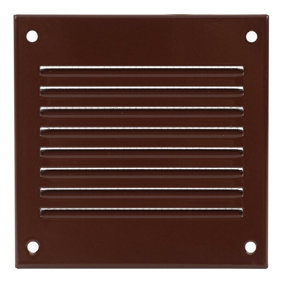 Brown Metal Air Vent Grille 100mm x 100mm