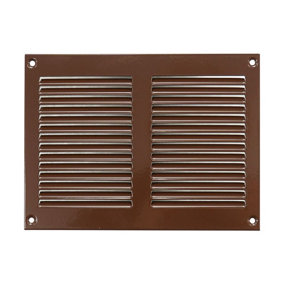 Brown Metal Air Vent Grille 200mm x 150mm