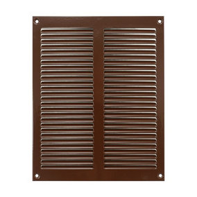 Brown Metal Air Vent Grille 200mm x 250mm