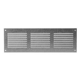 Brown Metal Air Vent Grille 300mm x 100mm Louvre Duct Cover