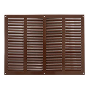 Brown Metal Air Vent Grille 400mm x 300mm