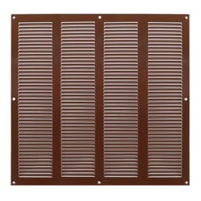Brown Metal Air Vent Grille 400mm x 400mm