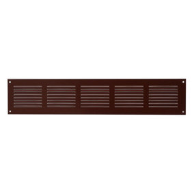 Brown Metal Air Vent Grille 500mm x 100mm