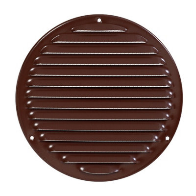 Brown Metal Round Air Vent Grille 200mm / 240mm
