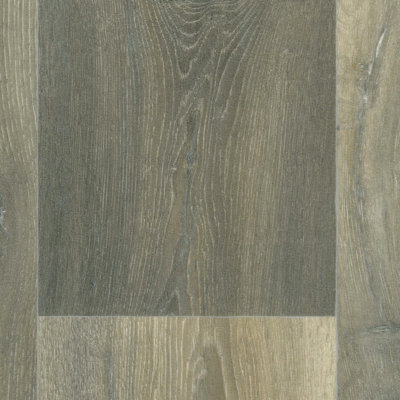 Brown Modern Wood Effect AntiSlip Vinyl Flooring For Kitchen, Bathroom