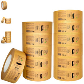 Brown Paper Tape Packing Tape 48mm x 66m Pack of 12