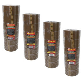 Brown Parcel Packaging Tape 48mm x 68 Metres per Roll Sealing Heavy Duty 24 Rolls