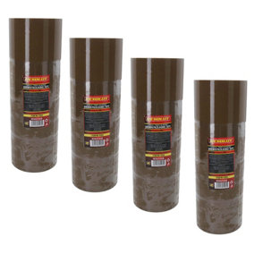 Brown Parcel Packaging Tape 75mm x 68 Metres per Roll Sealing Heavy Duty 16 Rolls
