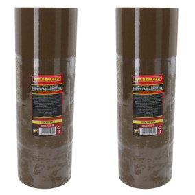 Brown Parcel Packaging Tape 75mm x 68 Metres per Roll Sealing Heavy Duty 8 Rolls