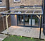 Brown Rafter Supported 50mm Wide AluTGlaze Aluminium Glazing Bar With Concealed Fixings For Polycarbonate Sheets and Glass - 3.5m