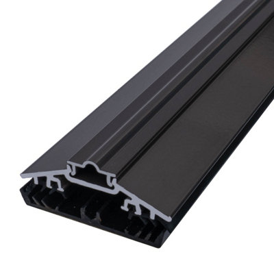 Brown Rafter Supported 50mm Wide AluTGlaze Aluminium Glazing Bar With ...