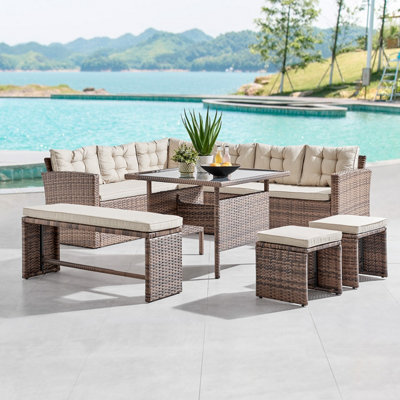 Cream rattan outlet garden furniture