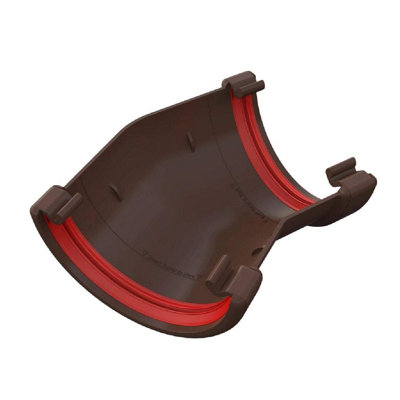 Brown Round Gutter 150 Degree Angle Joint, Freeflow 112mm Rain Water Systems