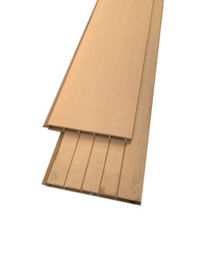 Brown Sample Composite Fence Board 10cm For The 6 Foot Fence