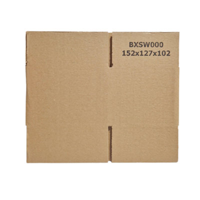 Brown Single Wall Cardboard Boxes 6" x 5" x 4" Durable Parcel Box and Packing Box, Small Shipping boxes (Pack of 100)
