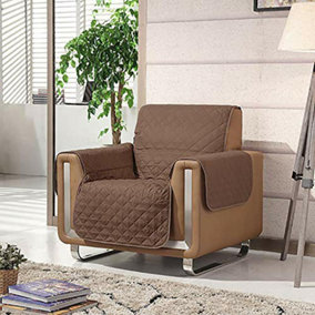 Brown Sofa Cover - 1 Seat Armchair