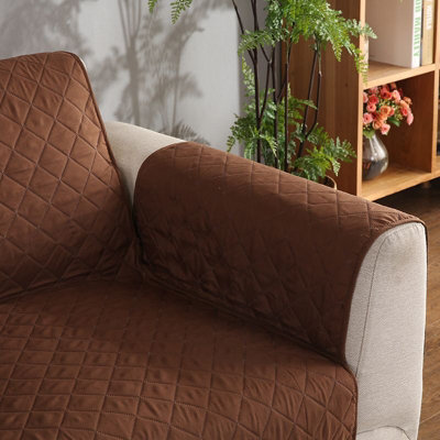 Brown Sofa Cover - 1 Seat Armchair - 6