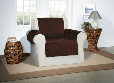 Brown Sofa Cover - 1 Seat Armchair - 7