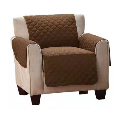 Brown Sofa Cover - 1 Seat Armchair - 8