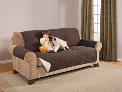 Brown Sofa Cover - 3 Seater Sofa - 3