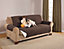 Brown Sofa Cover - 3 Seater Sofa