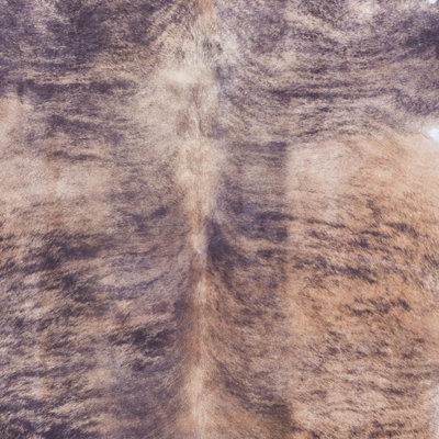 Brown White Abstract Modern Cowhide Easy to Clean Animal Rug For Dining Room Bedroom And Living Room-130cm X 155cm