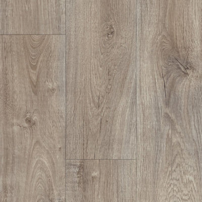 Brown Wood Effect AntiSlip Vinyl Flooring For Kitchen, Bathroom