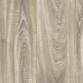 Brown Wood Effect Anti-Slip Vinyl Sheet For DiningRoom LivngRoom Hallways Conservatory And Kitchen Use-1m X 4m (4m²)