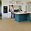 Brown Wood Effect Contract Commercial Vinyl Flooring for Usage in Restaurants Kitchens Hospitals-1m(3'3") X 4m(13'1")-4m²