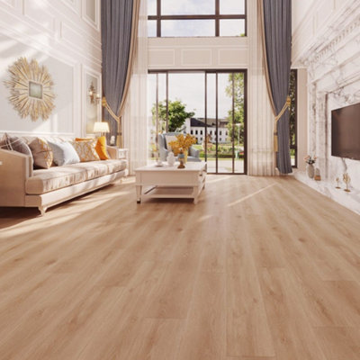 Brown Wood Effect Self Adhesive Vinyl Floor Plank Peel & Stick Flooring Tiles 36Pcs 5m²