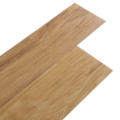 Brown Wood Effect Self Adhesive Vinyl Floor Plank Peel & Stick Flooring Tiles 36Pcs 5m²