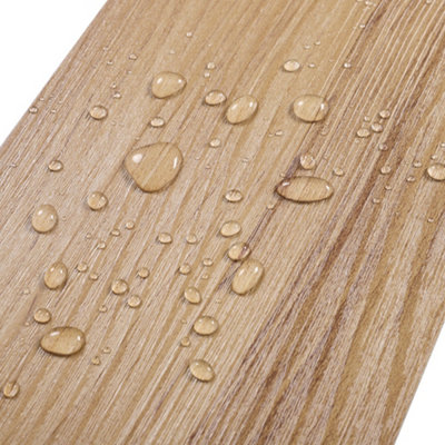 Brown Wood Effect Self Adhesive Vinyl Floor Plank Peel & Stick Flooring Tiles 36Pcs 5m²