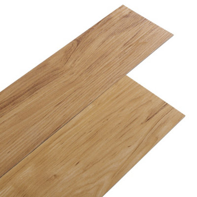 Brown Wood Effect Self Adhesive Vinyl Floor Plank Peel & Stick Flooring Tiles 36Pcs 5m²