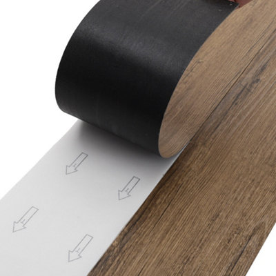 Brown Wood Effect Vinyl Flooring Self Adhesive Floor Plank,5m² Pack of 36