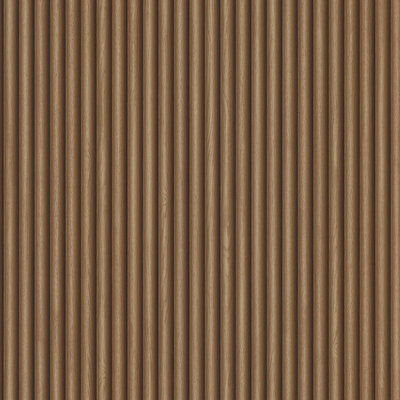 Brown Wood Panel Wallpaper Ribbed 3D Realistic Effect Feature Wall Bedroom Study