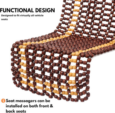 Cars Auto Parts Cover Seat Cooling Summer Beads Mesh Cushion Mat Car Universal Wood Massage Buy cheaply on