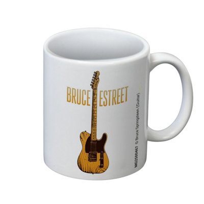 Bruce Springsteen Guitar Mug White (One Size)