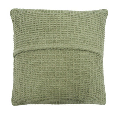 Bruges Filled Cushion With Geo Waffle Texture