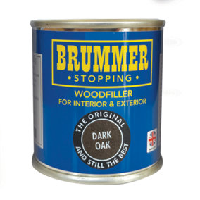 Brummer Wood Filler Dark Oak 250g - The Original And Still The Best